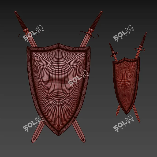 Shield on the Wall 3D model image 2