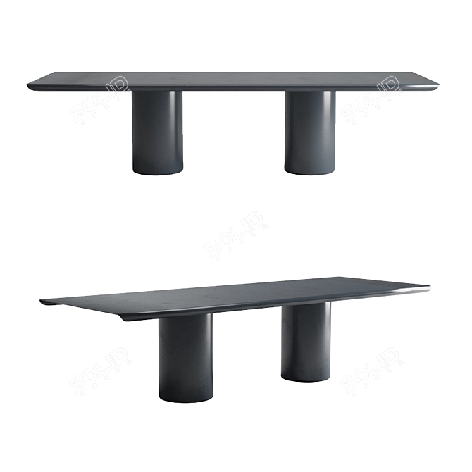 Elegant GON Dining Table 3D model image 1