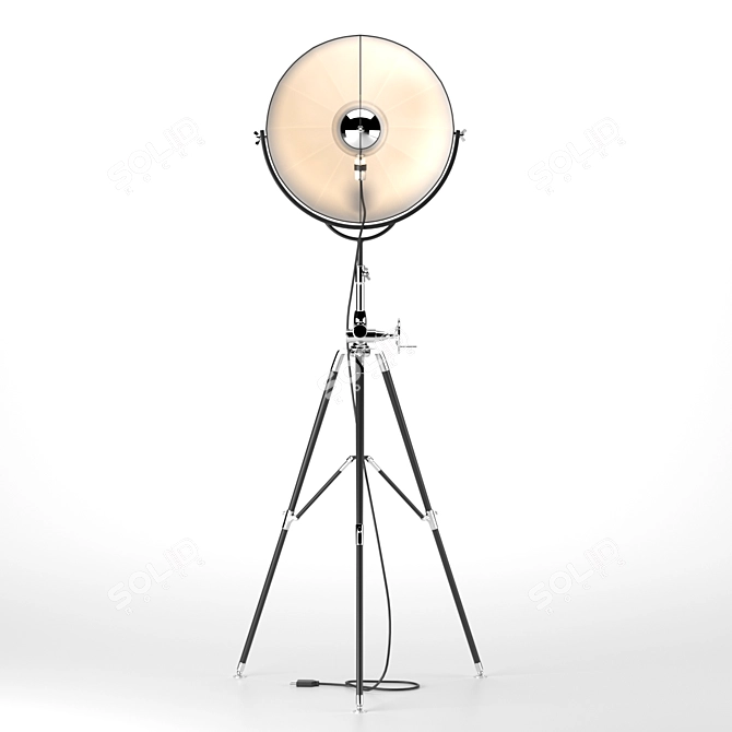 PBR-Optimized Photographer Lamp 3D model image 1