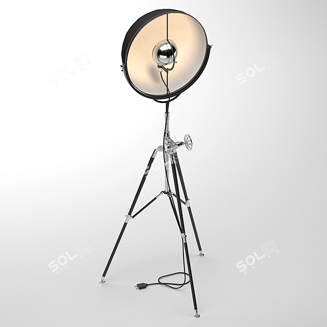 PBR-Optimized Photographer Lamp 3D model image 3