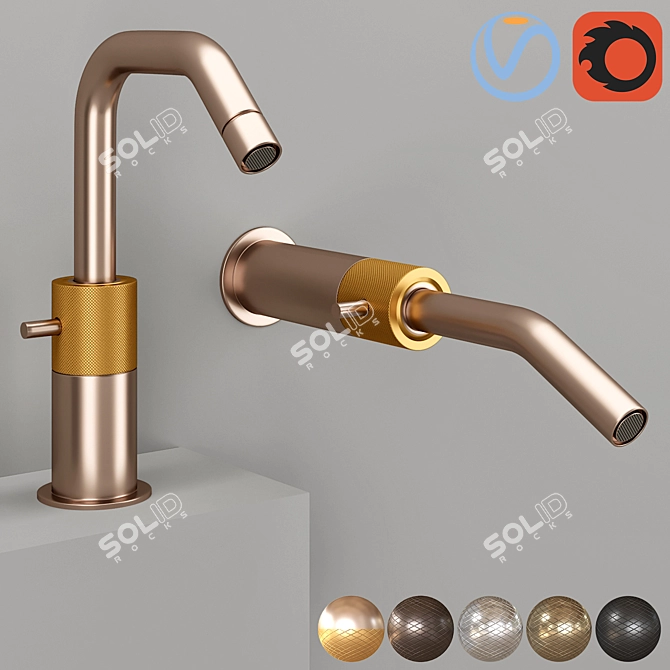 Titanium Watermark Collection: Sophisticated Elegance 3D model image 1