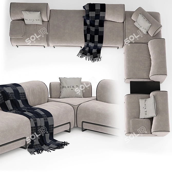 Elegant Bamboo Sofa: Pier Luigi Collection 3D model image 4