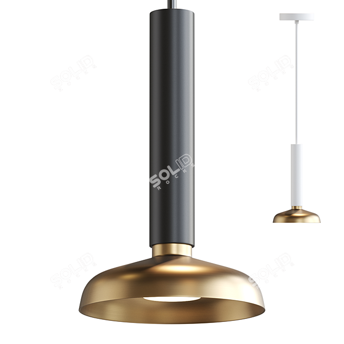 Minimalist Scandinavian Pendant Lamp LIDEN 3D model image 1