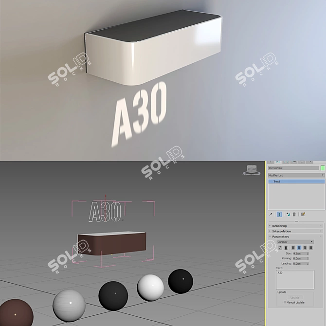 Luxury Hotel Room Light Tag 3D model image 2