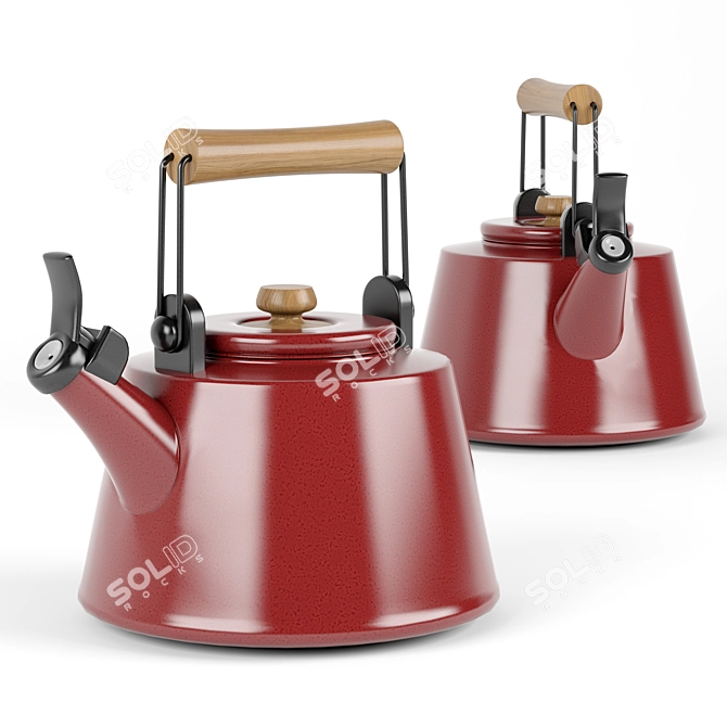 Rachael Ray Enamel Teapot 3D model image 1