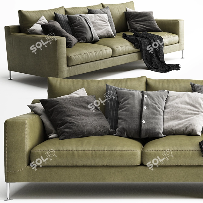 Modern Italian Design: B&B Italia Harry Sofa 3D model image 2