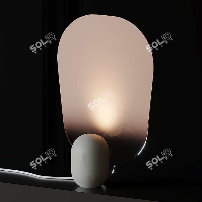 Elegant Gradient Table Lamp by Studio Wm 3D model image 2
