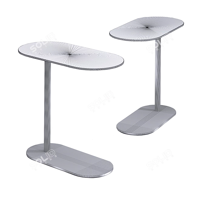 Elegant Corvetto Side Table 3D model image 2