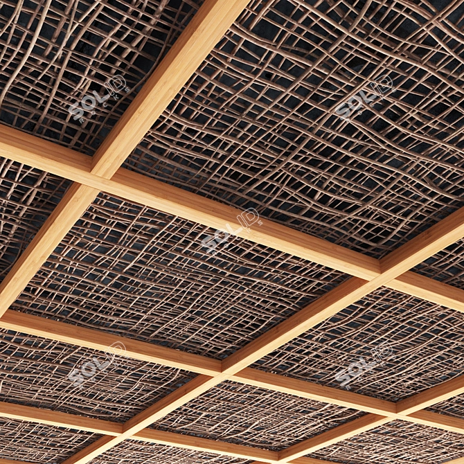 Branch Dry Interior Ceiling Panel 3D model image 1