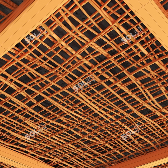 Branch Dry Interior Ceiling Panel 3D model image 3