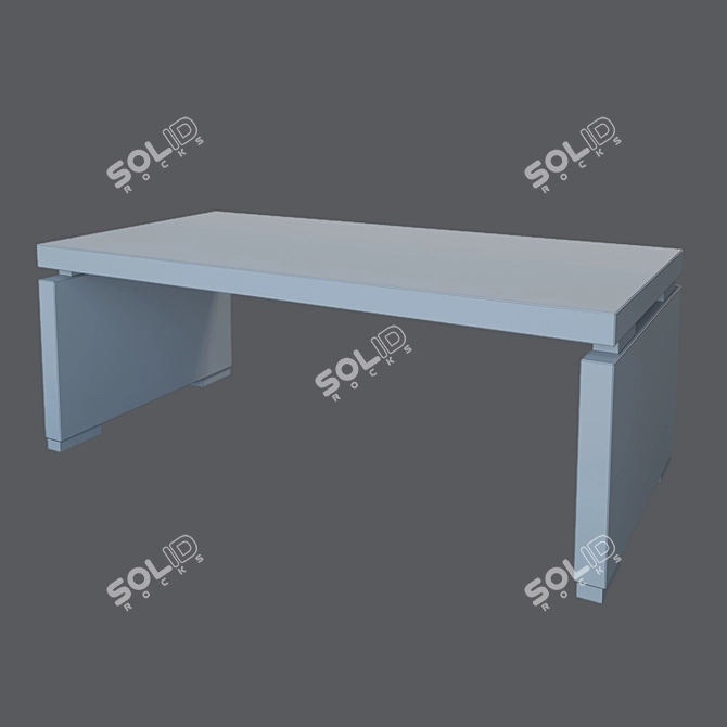 Modern Italian Coffee Table: Alea Odeon 3D model image 2