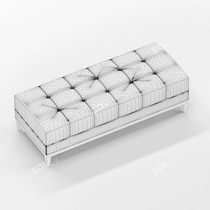 Cozy Dream Bedside Pouf 3D model image 3