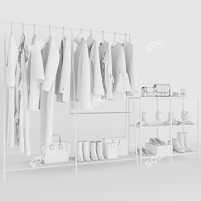 Fashion Bundle: Trendy Clothes Set 3D model image 6