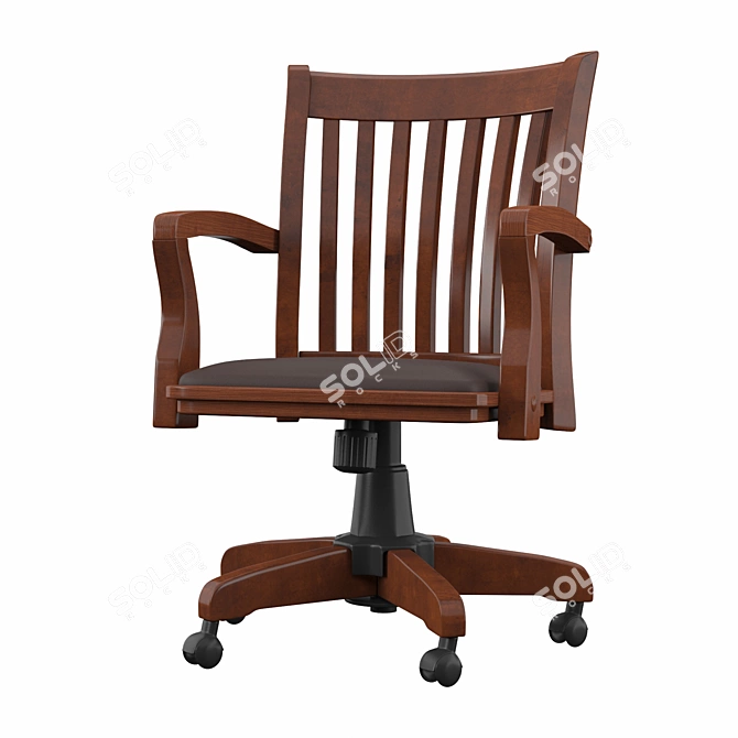 ErgoSlat Task Chair 3D model image 2