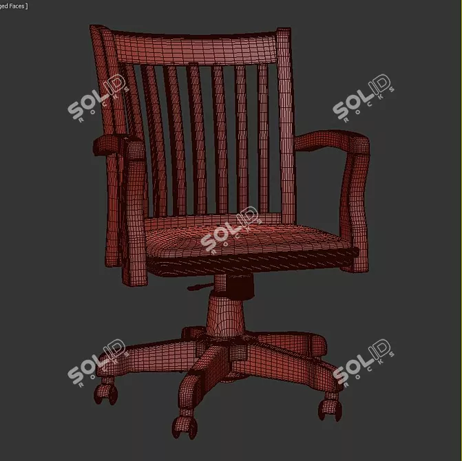 ErgoSlat Task Chair 3D model image 1