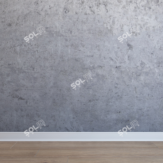 Seamless Concrete Texture 3D model image 1