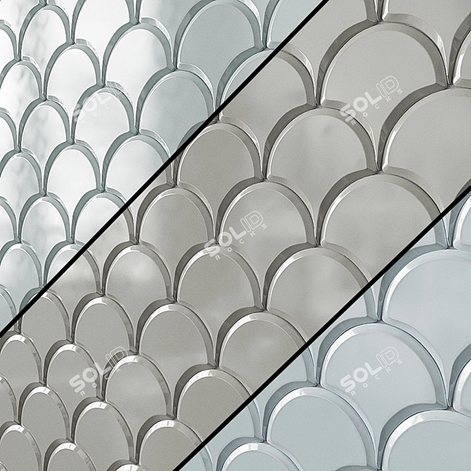 ADEX Renaissance Ceramic Wall Tiles - Various Colors 3D model image 3