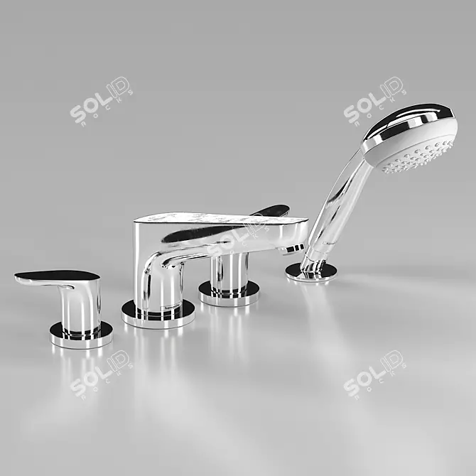 Hansgrohe Focus Bath Mixer 3D model image 1