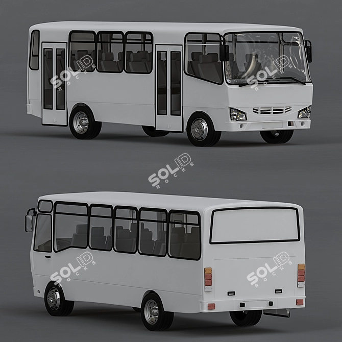 Title: Isuzu HC 40 City Bus 3D model image 2