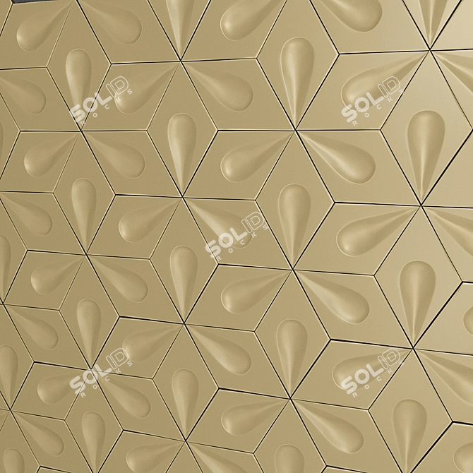 Johans Golv Drop: Versatile Decorative Tile 3D model image 2