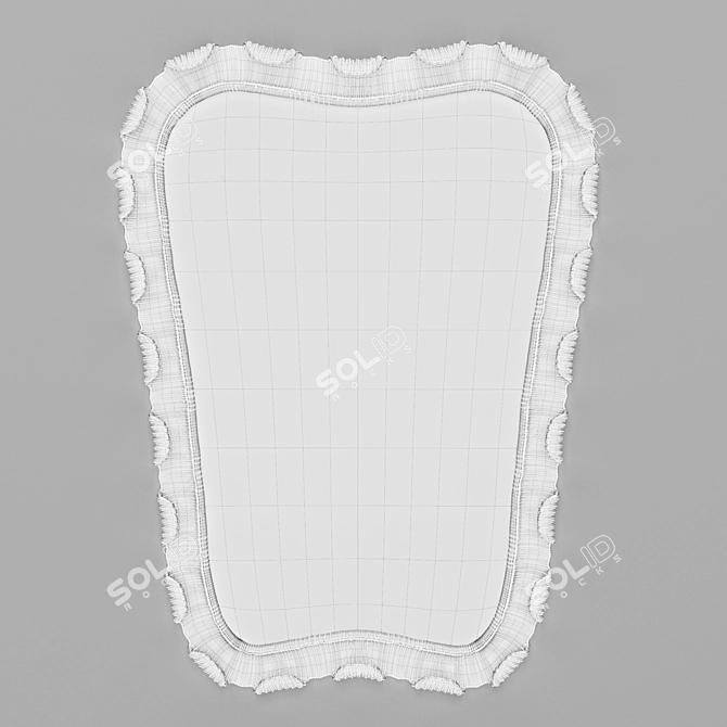 Modern Mirror by Osvaldo Borsani 3D model image 3