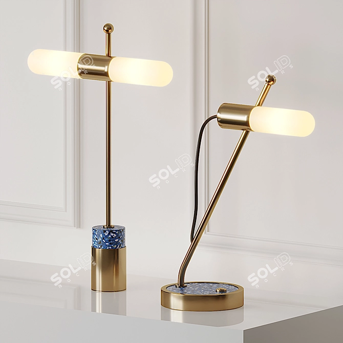 AZZERO Desk Lamp: Sleek & Stylish Illumination 3D model image 1