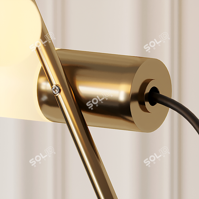 AZZERO Desk Lamp: Sleek & Stylish Illumination 3D model image 2