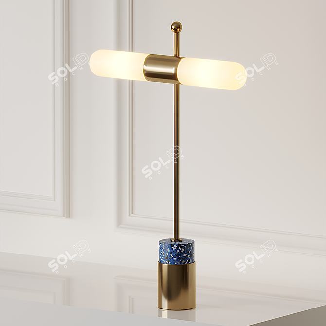 AZZERO Desk Lamp: Sleek & Stylish Illumination 3D model image 3