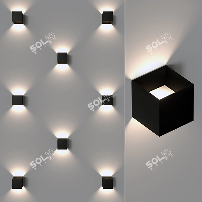 Elegant Citilux Descartes Wall Lamp 3D model image 1