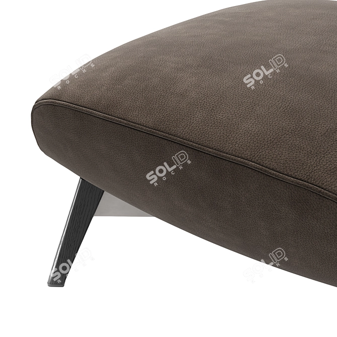 Elegant Minotti Russell Footstool 3D model image 3