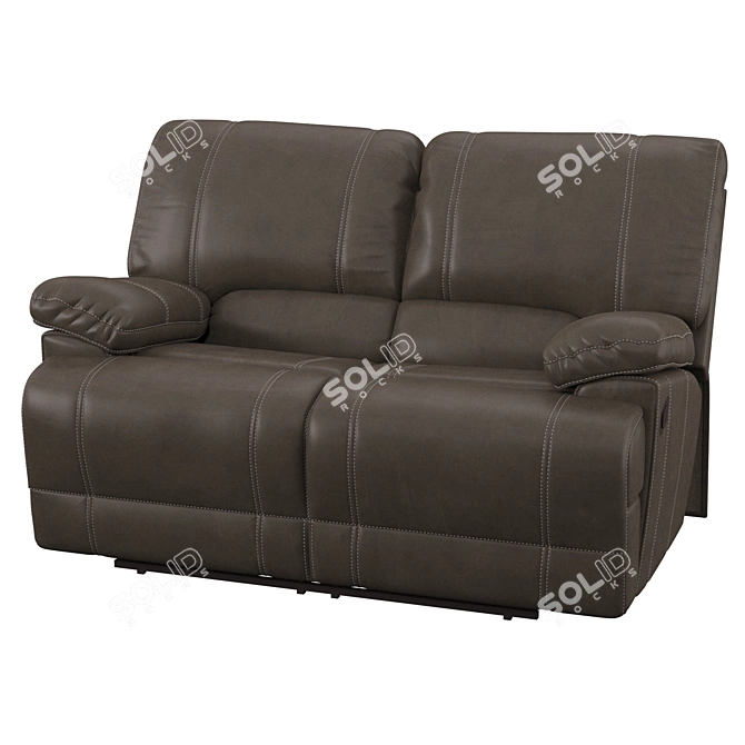 Ultimate Comfort Reclining Loveseat 3D model image 1