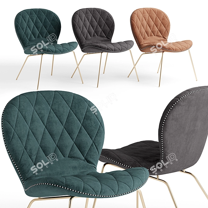 Modern Hiro Armchair: Sleek, Stylish, and Compact 3D model image 1
