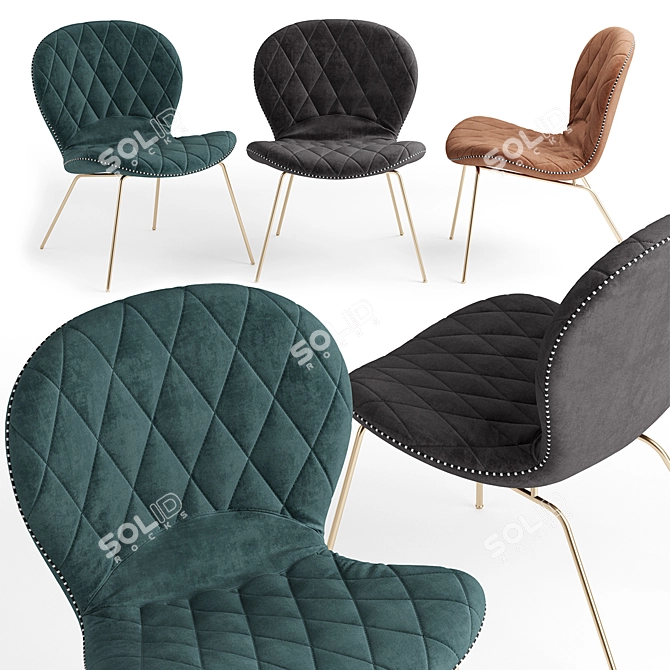 Modern Hiro Armchair: Sleek, Stylish, and Compact 3D model image 2