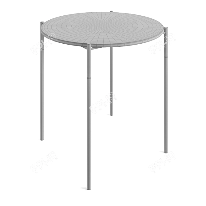 Zara Home Grey Marble Table 3D model image 3