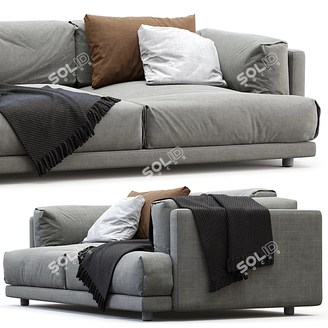 Contemporary 5-Piece Family Lounge 3D model image 3