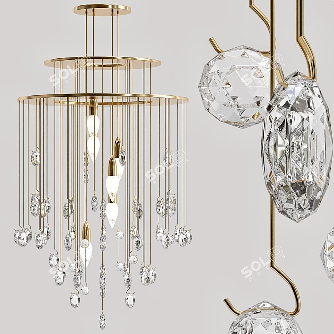 Ralph Lauren Hailee Chandelier 3D model image 1