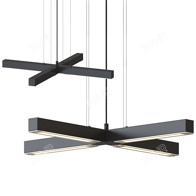 Ilfari Artys Cross Pendant Lamp 3D model image 3