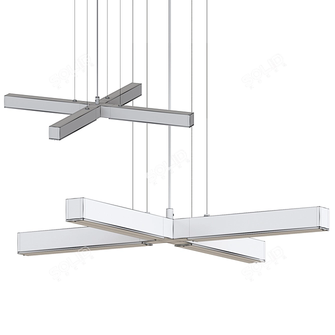 Ilfari Artys Cross Pendant Lamp 3D model image 4