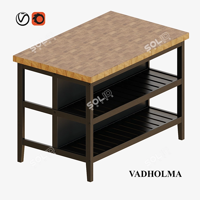 Versatile VADHOLMA Kitchen Set 3D model image 2