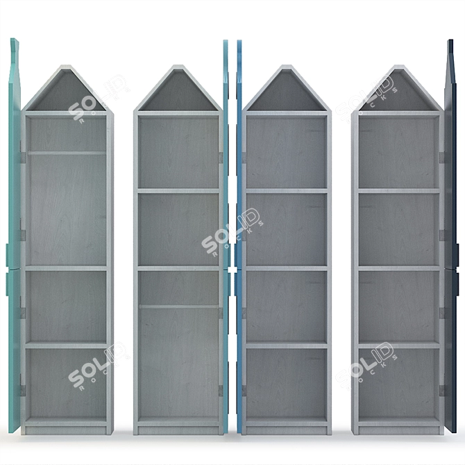 Modern Compact Cupboard 3D model image 2