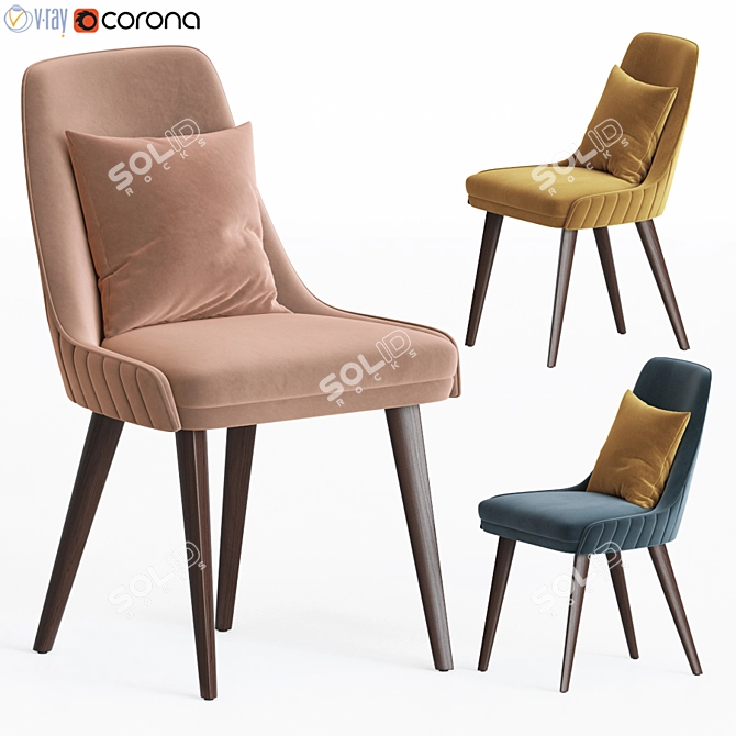 Elegant Eden Rock Chair by Roche Bobois 3D model image 1