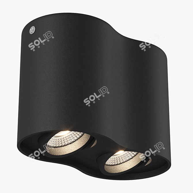 Sleek Binoco Lightstar Pendant 3D model image 1