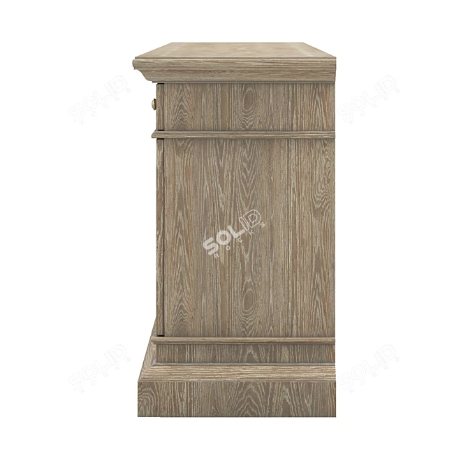 Elegant Dahlia Console 3D model image 3