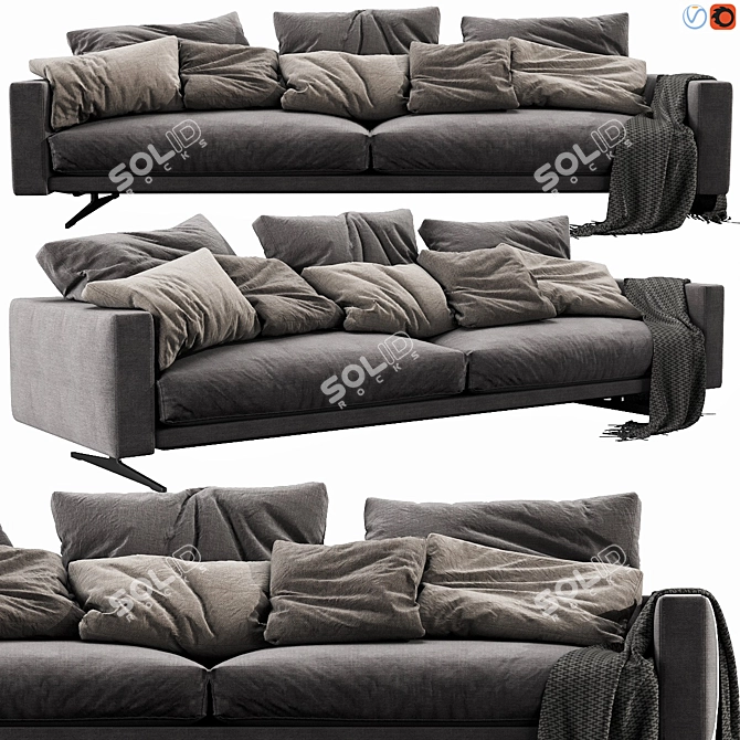Flexform Campiello - Modern Modular Sofa 3D model image 1
