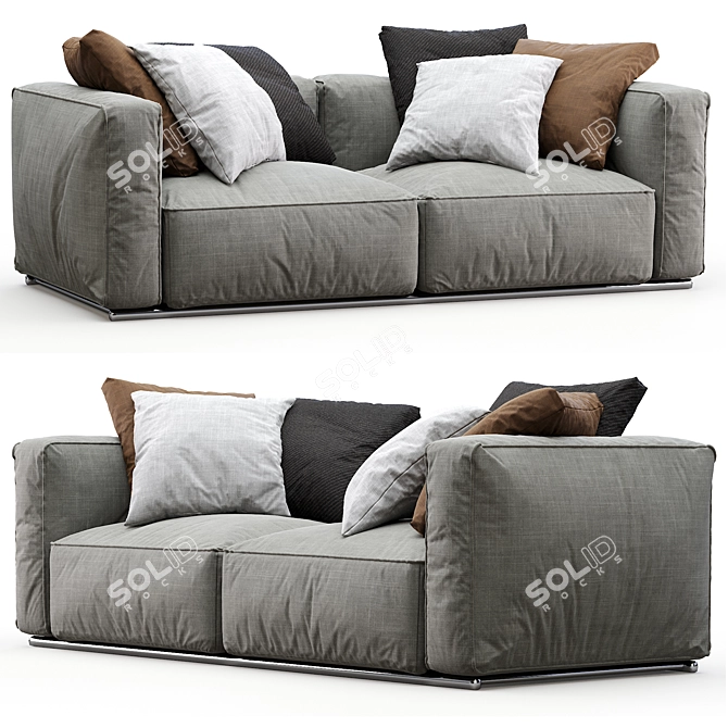 Modern Poliform Shanghai Sofa 3D model image 1