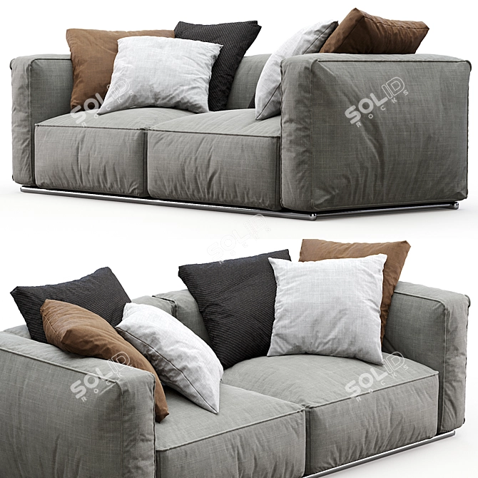 Modern Poliform Shanghai Sofa 3D model image 2