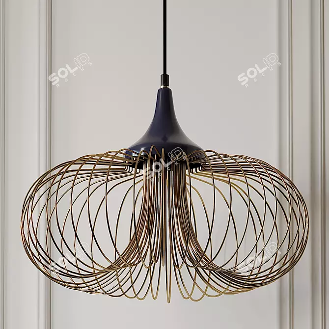 Whisk Pendant: Minimalistic Lighting by Hive 3D model image 1