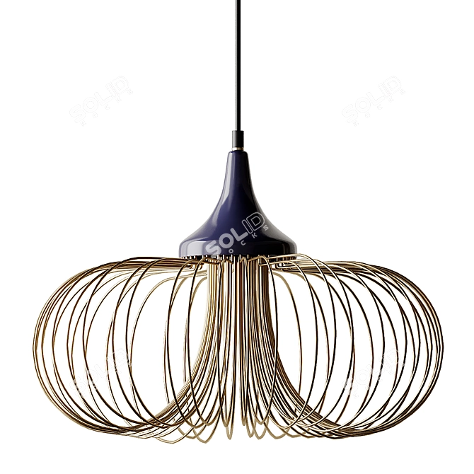 Whisk Pendant: Minimalistic Lighting by Hive 3D model image 3