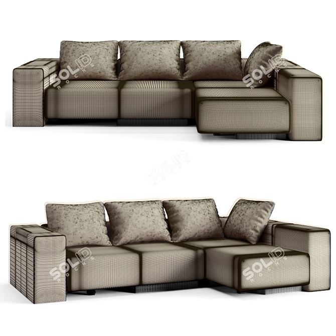 Transformable FEYDOM BonBon Sofa 3D model image 2