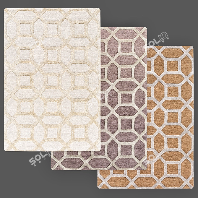 Luxury Rug Collection 3D model image 2